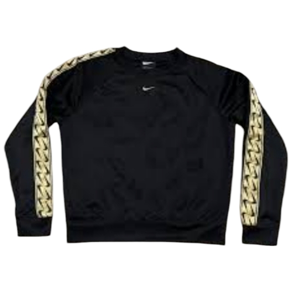 Nike Tops - Nike Womens Center Swoosh long sleeve activewear Sweatshirt Black/Gold sz S